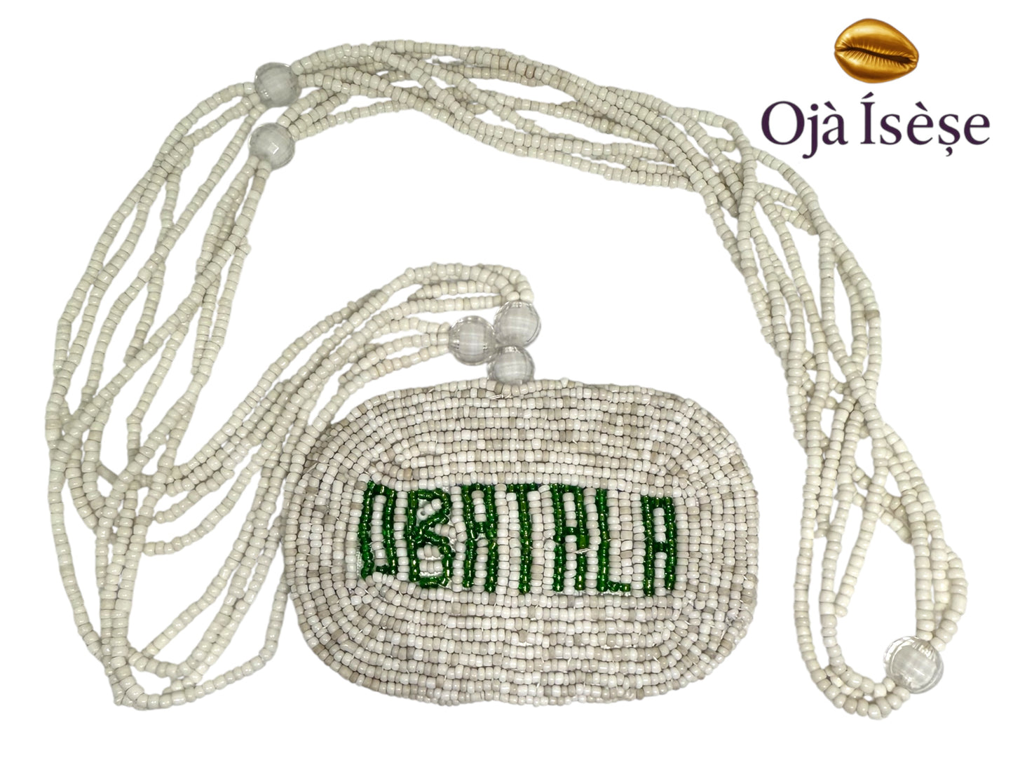 Ileke Ọbatala – Handmade White Beaded Necklace for Isese Devotees (Eleke)