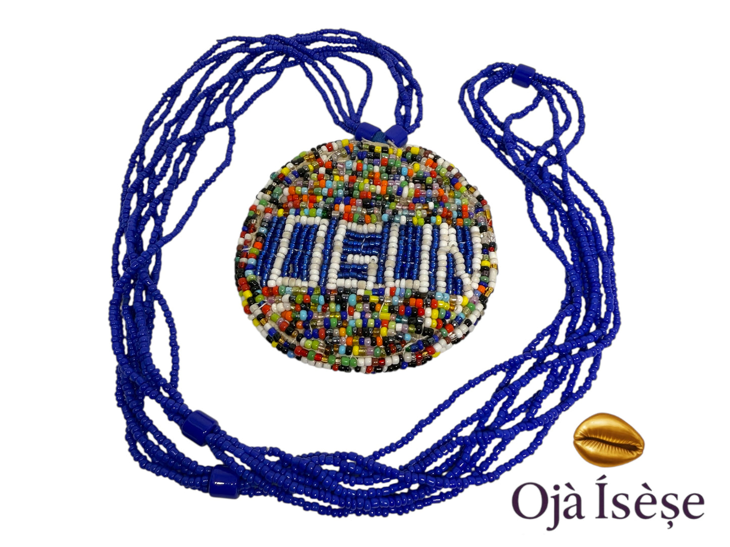 Ileke  Ògún Necklace – Blessed Beaded Necklace for Yoruba Devotees (Eleke)